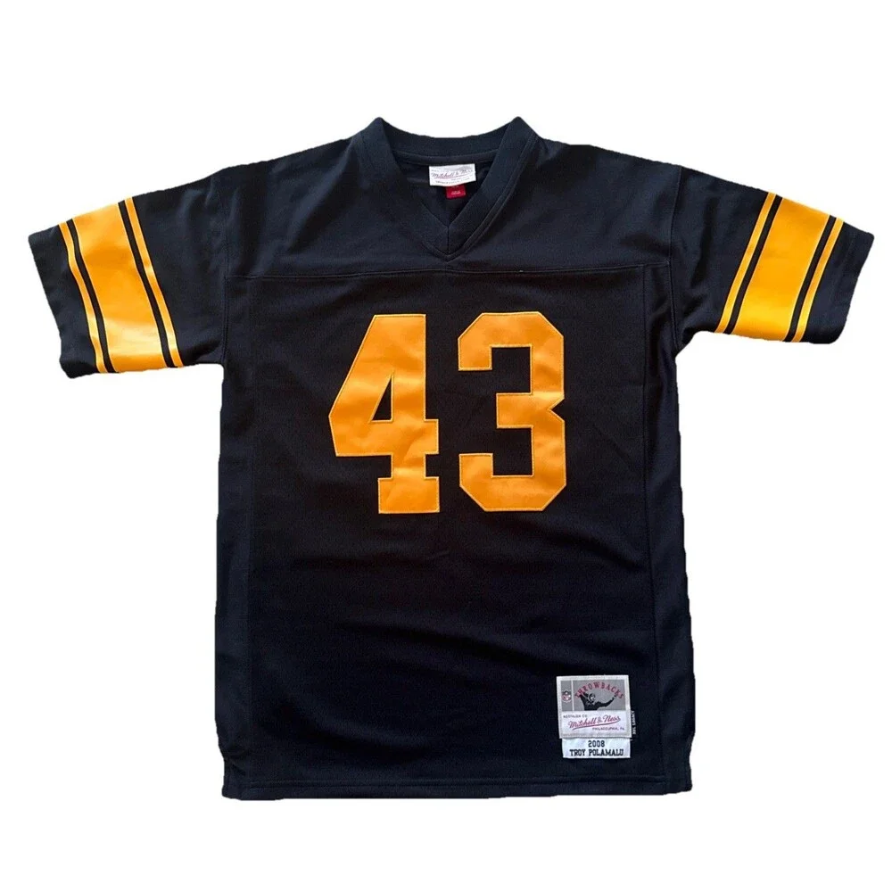 Troy Polamalu Mitchell & Ness Steelers Youth L (14-16) Throwback Legacy Jersey